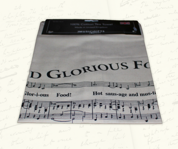 Teatowel Food Glorious Food