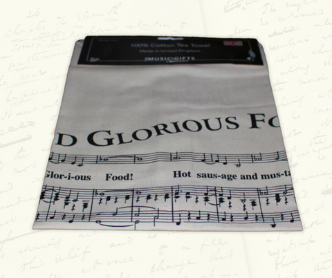 Teatowel Food Glorious Food