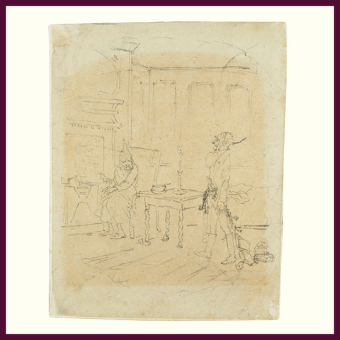 Scrooge is confronted by the ghost of Jacob marley